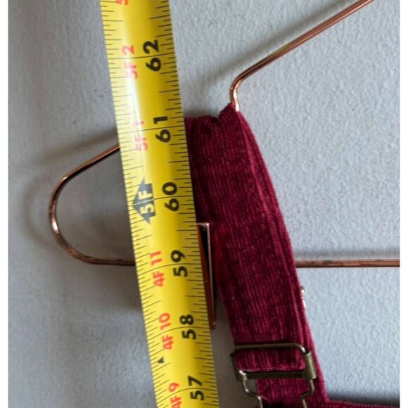 Mumu Blue Womens Corduroy Flare Overalls Berkeley Bell Bottom Red Size XL - Picture 7 of 11